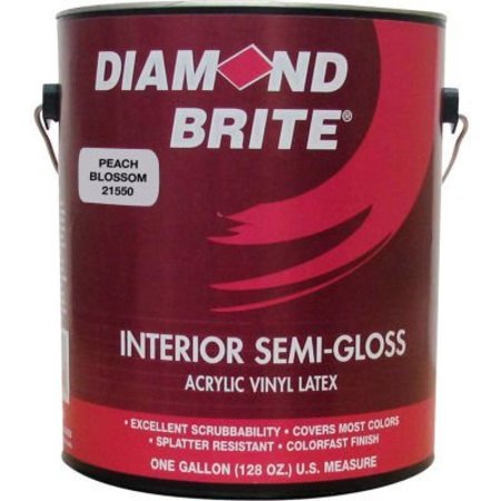 Diamond Brite Interior Paint, Semi-Gloss, Peach Blossom, 1 gal 21550-1